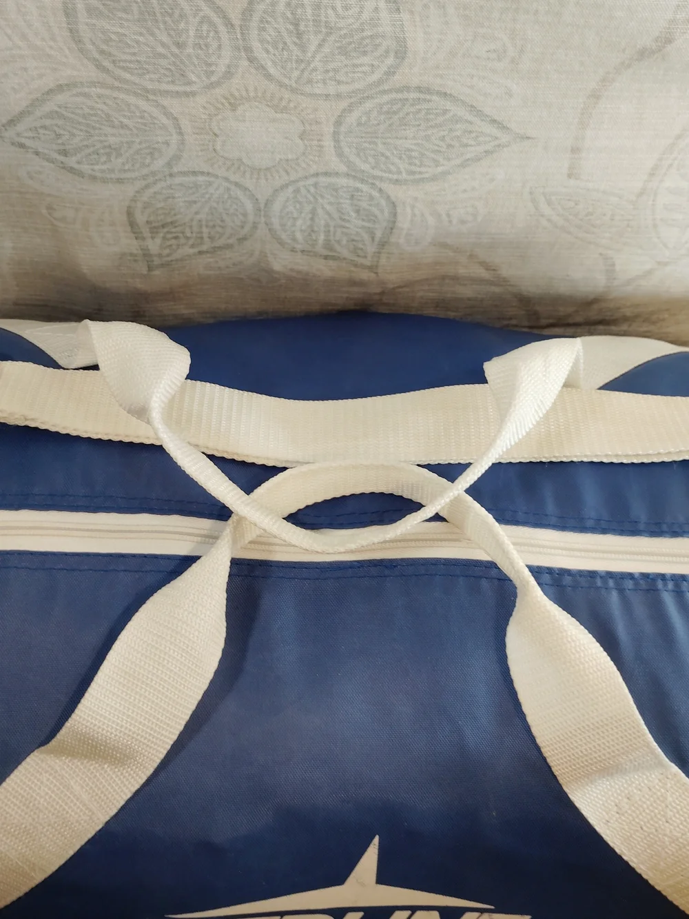 2 Medline Blue & White  Duffel Bag with Shoulder Strap